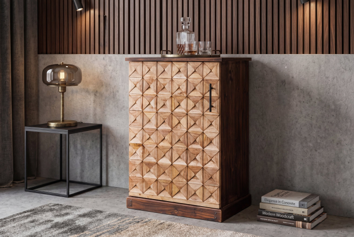 Bar BODEGA 90 cm din lemn de pin natural [4]