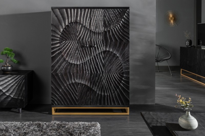 Bar din lemn de mango negru Scorpion 140 cm [3]