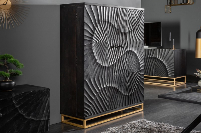 Bar din lemn de mango negru Scorpion 140 cm [2]