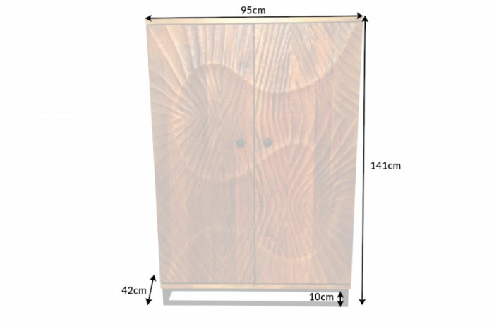 Bar din lemn de mango maro Scorpion 140 cm [7]