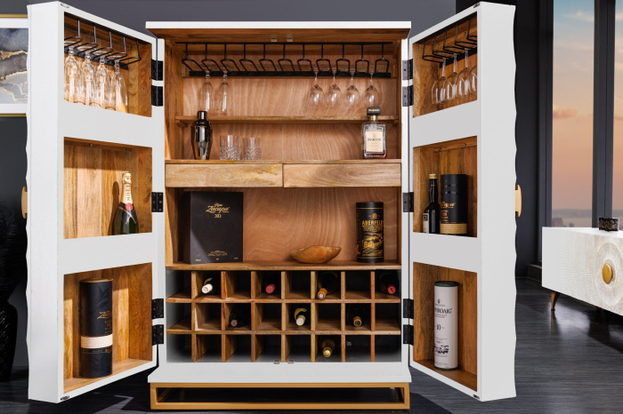 Bar GOLDEN SUNSET din lemn de mango, 140 cm [5]