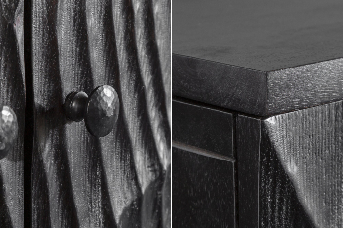 Bar SCORPION din lemn de mango negru, 140 cm [6]