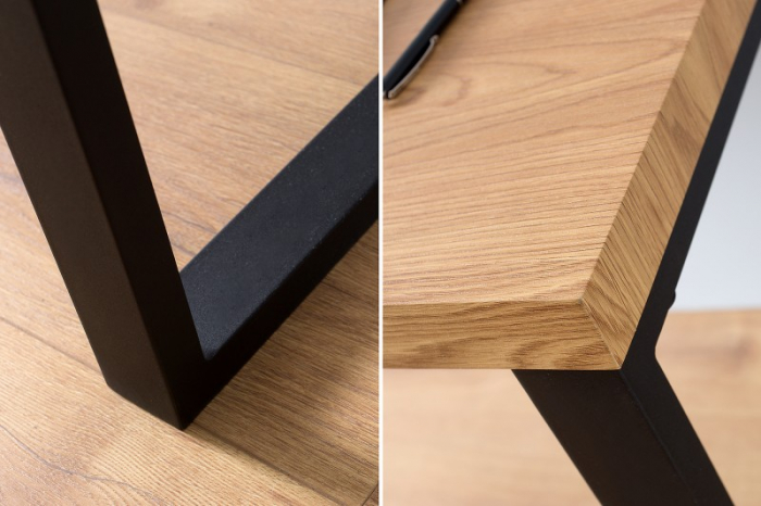Birou din MDF și cadru metalic Oak, 120 cm [5]
