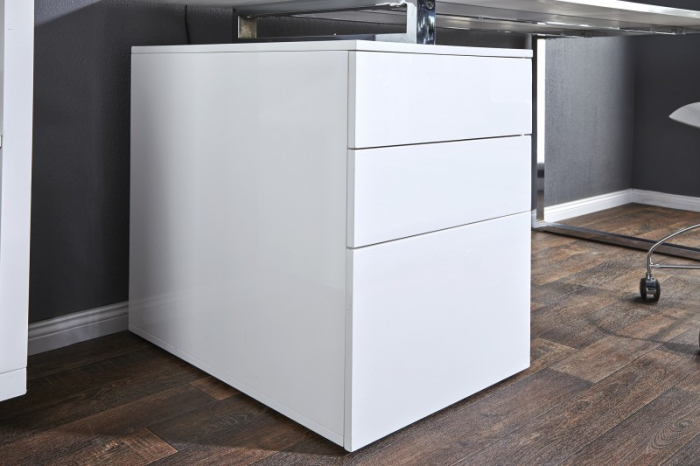 Birou din MDF lucios si metal Compact,160 cm [4]