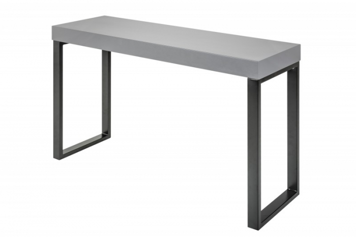 Birou din MDF gri mat si metal 120x40 cm [1]