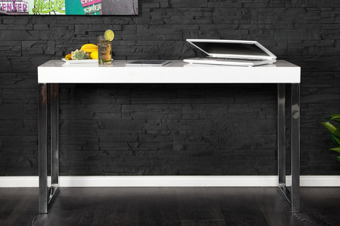 Birou din MDF lucios si metal 120x40 cm [2]