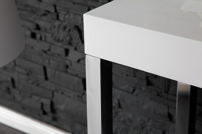 Birou din MDF lucios si metal 120x40 cm [6]