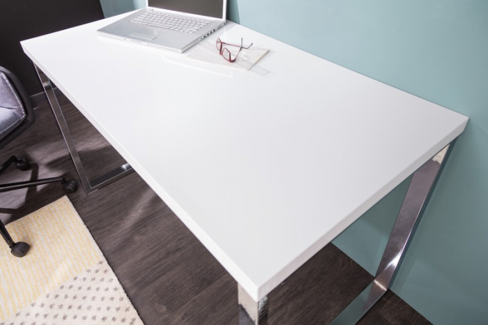Birou din MDF lucios si metal 120x60 cm [4]