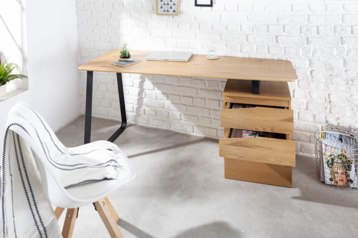 Birou din MDF și cadru metalic Studio 160 cm [9]
