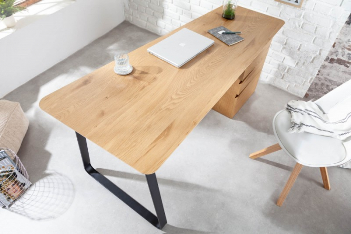 Birou din MDF și cadru metalic Studio 160 cm [6]