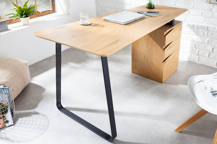 Birou din MDF și cadru metalic Studio 160 cm [4]