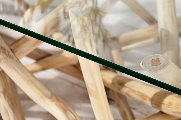 Blat de sticla pentru masuta de cafea patrata, 80x80 cm [3]