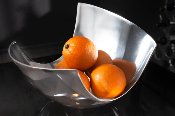 Bol ABSTRACT 24 cm aluminiu argintiu [3]