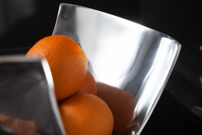 Bol ABSTRACT 30 cm aluminiu argintiu [7]