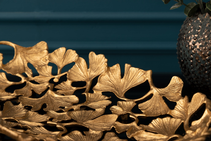 Bol decorativ FRUNZE DE GINKGO 40x26cm auriu [6]