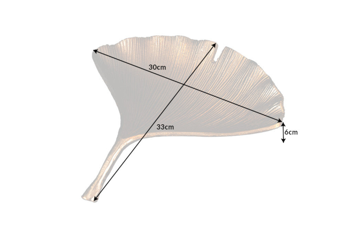 Bol decorativ GINKGO 33 cm auriu [9]
