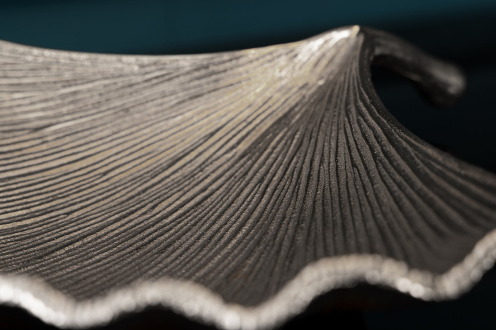 Bol decorativ GINKGO 42 cm argintiu [7]