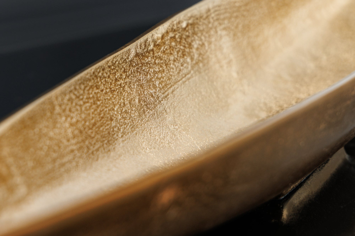 Bol decorativ GOLD LEAF 80 cm, aluminiu auriu antic [5]