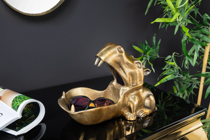 Bol decorativ HIPPO 30 cm aluminiu alamă [3]