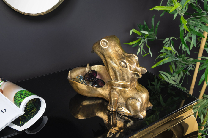 Bol decorativ HIPPO 30 cm aluminiu alamă [5]