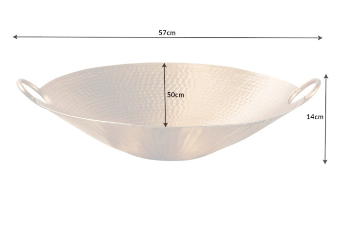 Bol decorativ ORIENT 55 cm cu efect de lovituri de ciocan auriu [8]
