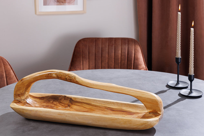 Bol din lemn de tec BALI 60 cm cu mâner [4]