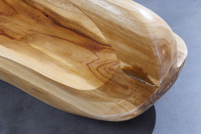 Bol din lemn de tec BALI 60 cm cu mâner [9]