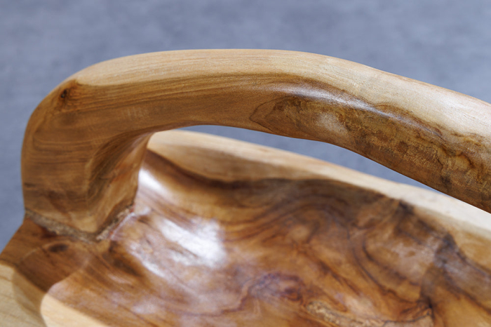 Bol din lemn de tec BALI 60 cm cu mâner [7]