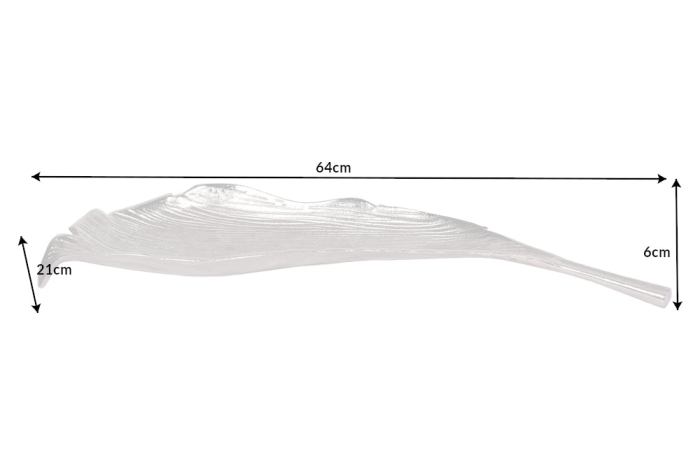 Bol LEAF 64 cm argintiu [9]