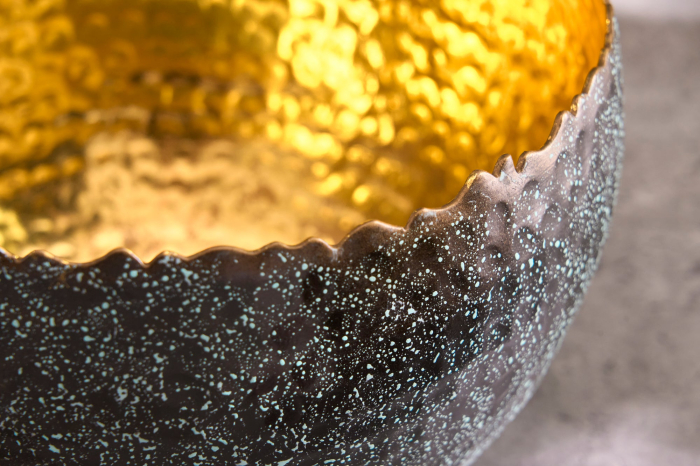 Bol ORIENT 24 cm argintiu cu patină [6]