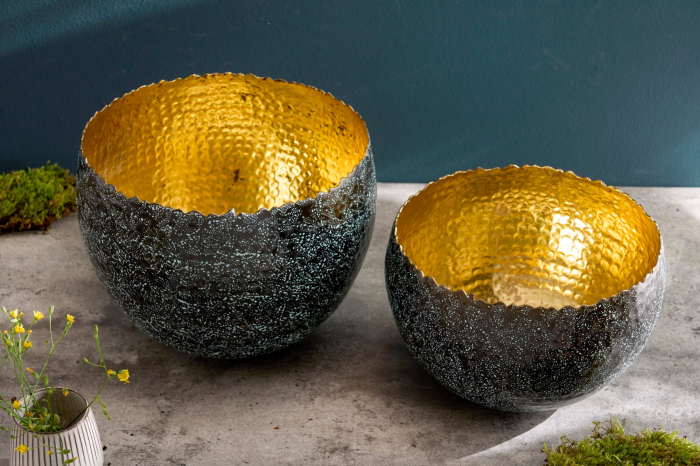 Bol ORIENT 28 cm argintiu cu patină [5]