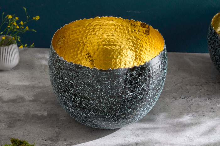 Bol ORIENT 28 cm argintiu cu patină [3]