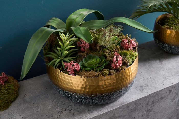 Bol ORIENT 31 cm auriu cu patină [4]