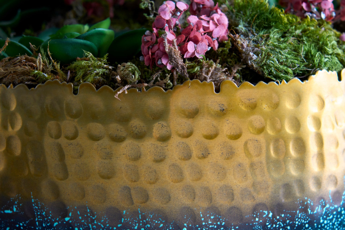 Bol ORIENT 31 cm auriu cu patină [7]