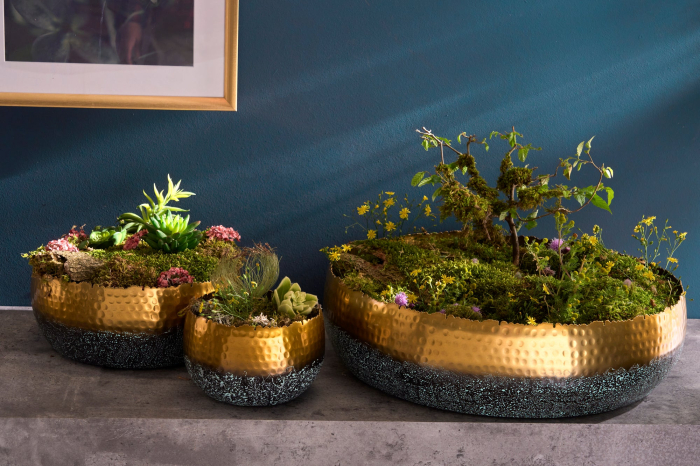 Bol ORIENT 31 cm auriu cu patină [5]