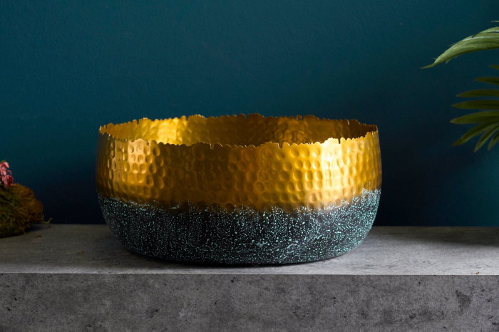 Bol ORIENT 31 cm auriu cu patină [6]