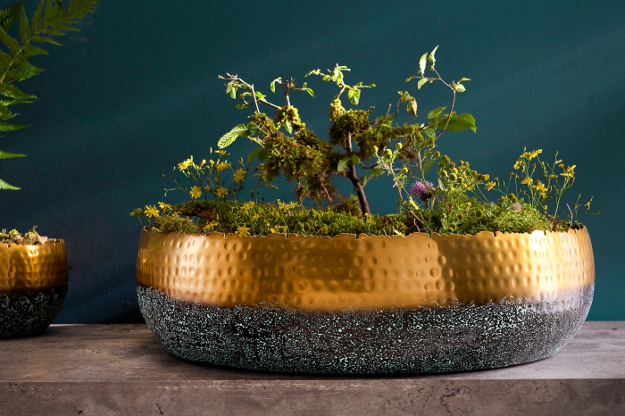 Bol ORIENT 52 cm auriu cu patină [4]