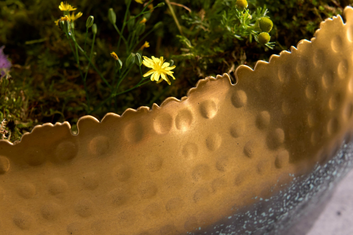 Bol ORIENT 52 cm auriu cu patină [7]