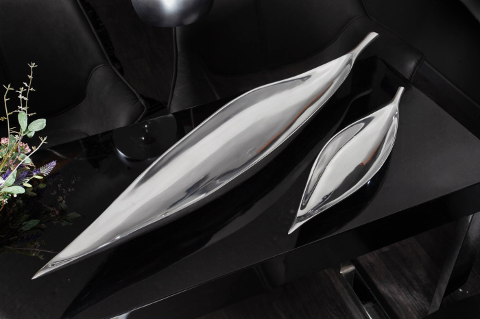 Bol SILVER LEAF 40 cm argintiu [3]