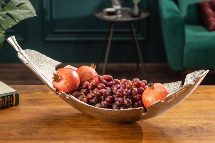 Bol SILVER LEAF 60x20cm argintiu [8]