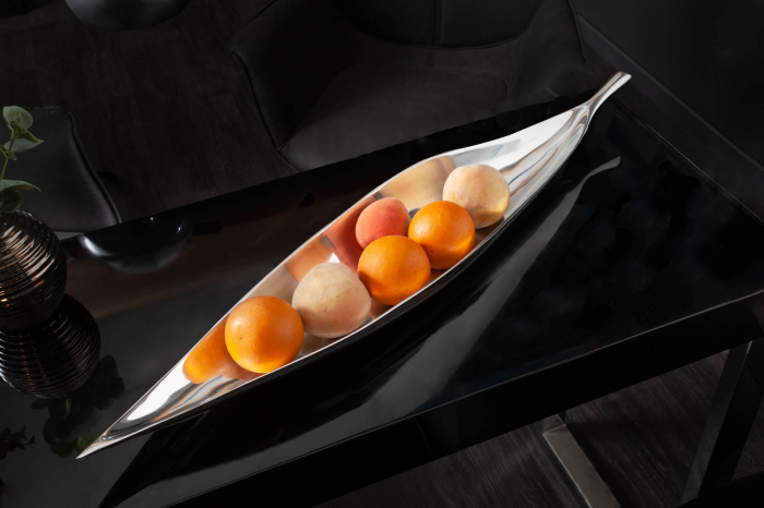 Bol SILVER LEAF 80 cm argintiu [6]