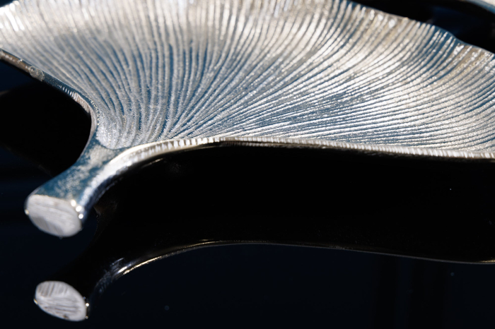 Boluri decorative GINKGO set de 3 argintii [9]