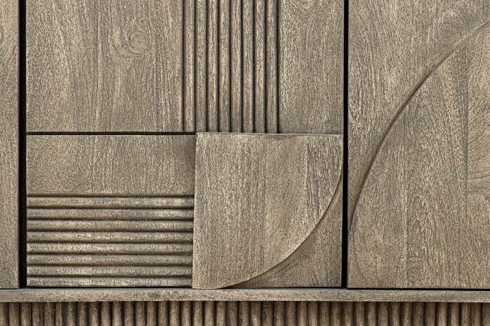 Bufet ART DECO din lemn de mango gri, 170 cm [8]