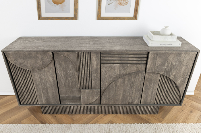 Bufet ART DECO din lemn de mango gri, 170 cm [5]