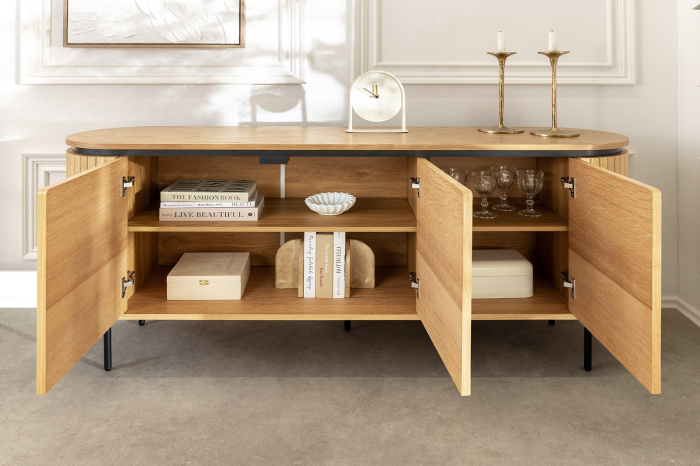 Bufet ATELIER din lemn de stejar, 160 cm [5]