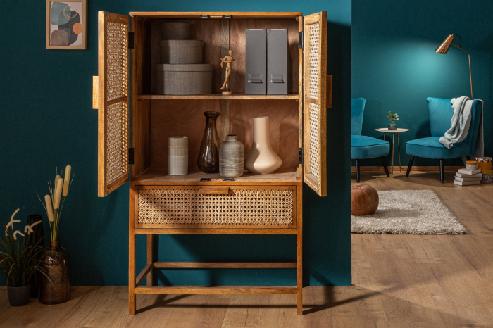 Bufet BAMBOO LOUNGE din lemn de mango si bambus, 140 cm [4]