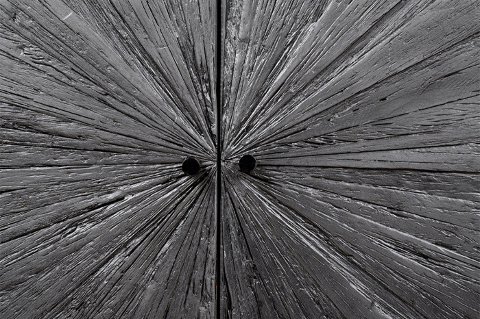 Bufet BARRACUDA din lemn de mango si lemn de tec gri, 120 cm [7]