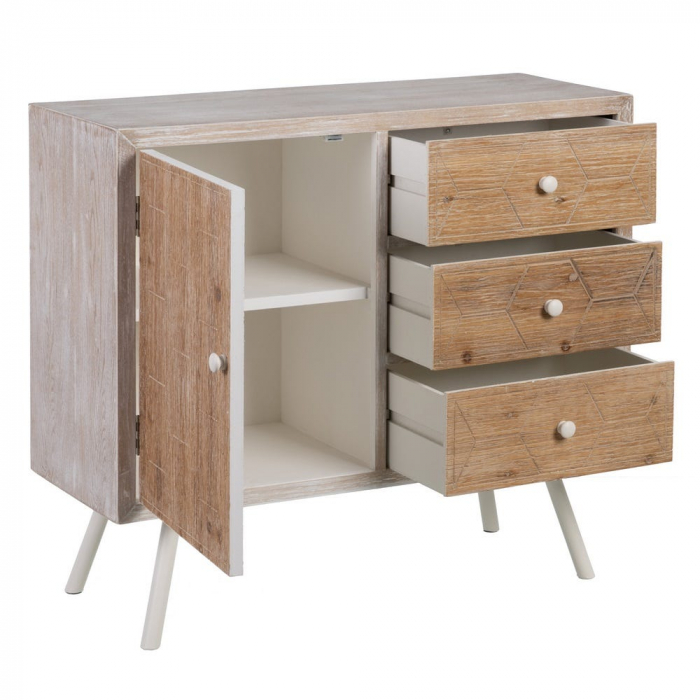 Bufet Country din lemn de brad 90 X 35 X 80 CM [4]