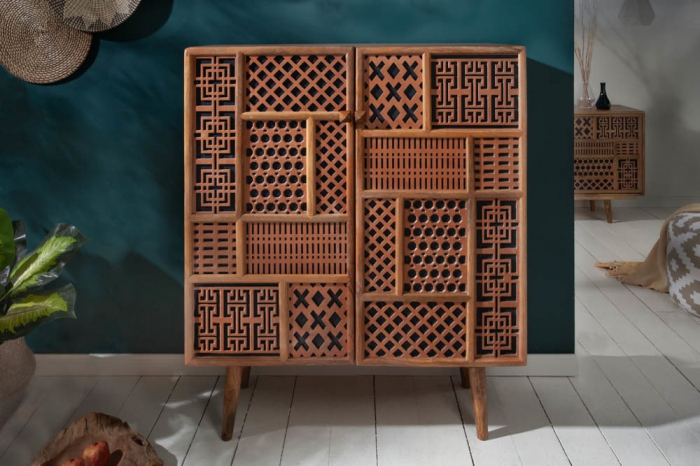 Bufet din lemn de mango Marrakesch 120 cm [3]
