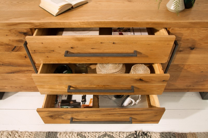 Bufet THOR din lemn de stejar salbatic, 200 cm [5]